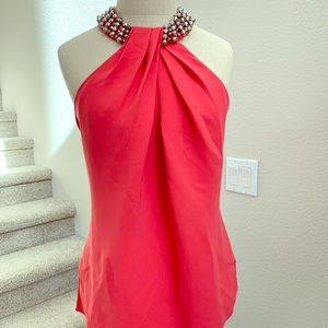 Bejeweled Halter Top Blouse